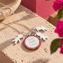 Load image into Gallery viewer, Engraved Circle Necklace (with or without kids)
